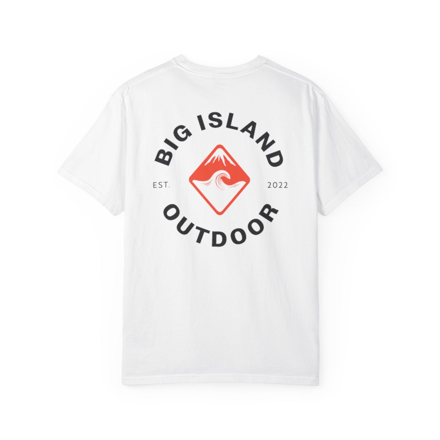 Big Island Outdoor Garment-Dyed T-Shirt | Eco-Friendly Tee for Nature Lovers, Casual Wear, Travel, Adventure