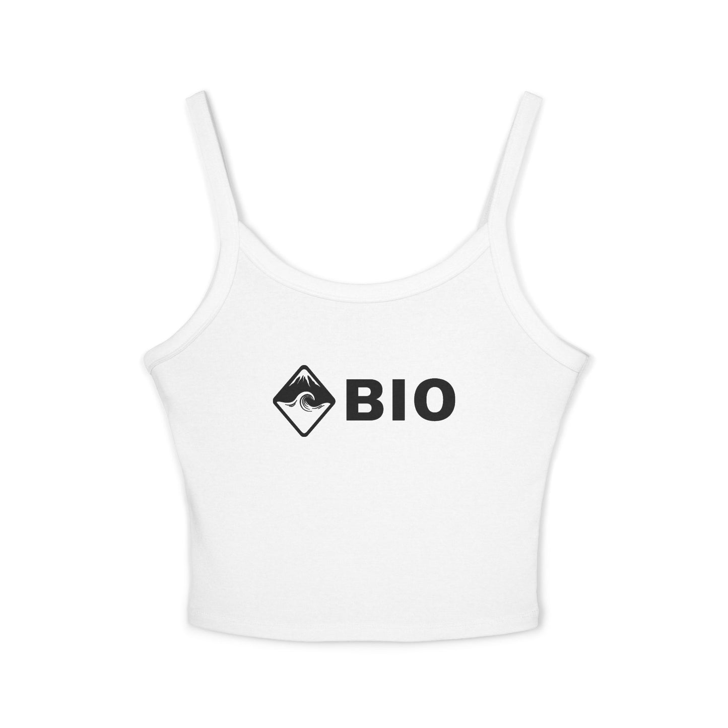Bio-Themed Women's Spaghetti Strap Tank Top | Eco-Friendly Apparel, Summer Wear, Gift for Nature Lovers, Casual Fashion, Festival Outfit