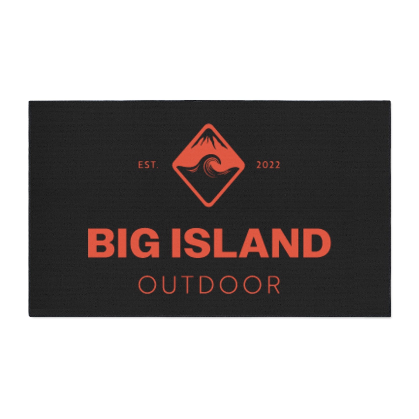 Heavy Duty Outdoor Floor Mat - Big Island Design, Textured Welcome Mat, Durable Entryway Rug, Perfect for Home & Garden, Outdoor Decor