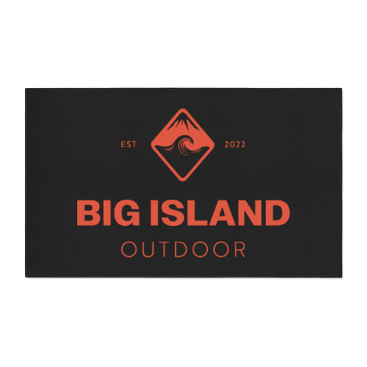 Heavy Duty Outdoor Floor Mat - Big Island Design, Textured Welcome Mat, Durable Entryway Rug, Perfect for Home & Garden, Outdoor Decor