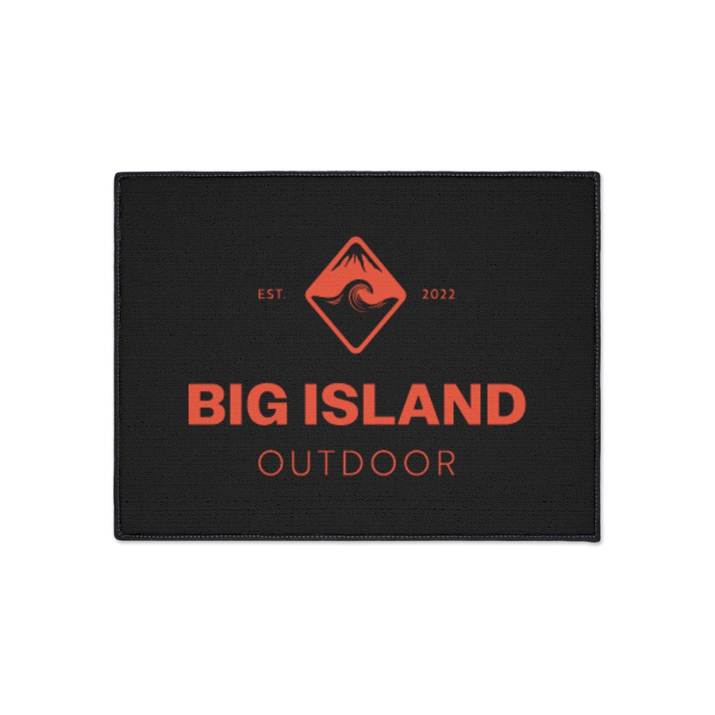 Heavy Duty Outdoor Floor Mat - Big Island Design, Textured Welcome Mat, Durable Entryway Rug, Perfect for Home & Garden, Outdoor Decor